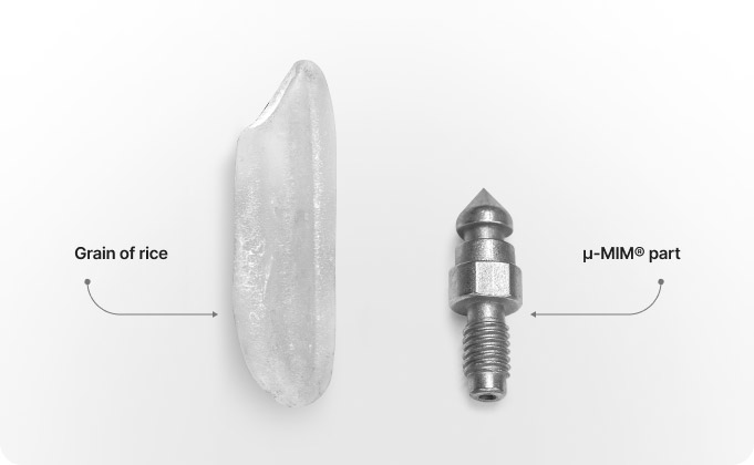 Micro MIM USA Grain of Rice Comparison